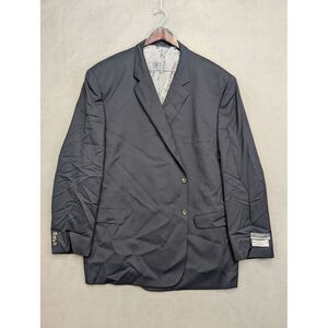 New Jack Victor Blazer 60L Super 110s Solid Navy Blue Estrato Fabric Single Vent